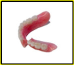 Dentures that are cracked or broken
